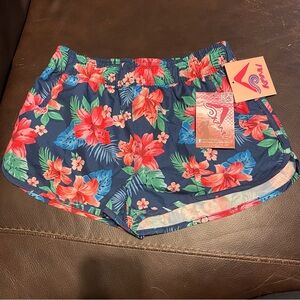 Kanu Surf Girls Tropical Floral Athletic Shorts